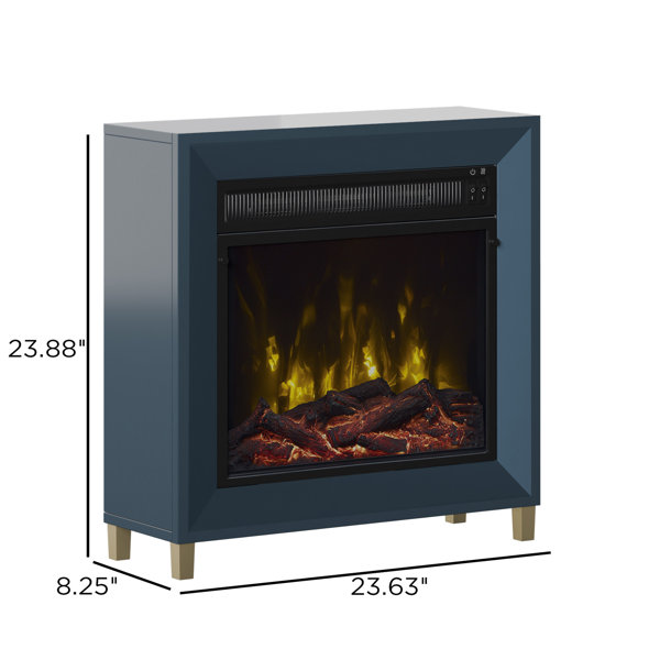 Beachcrest Home Bloxom 23.63'' W Electric Fireplace & Reviews Wayfair